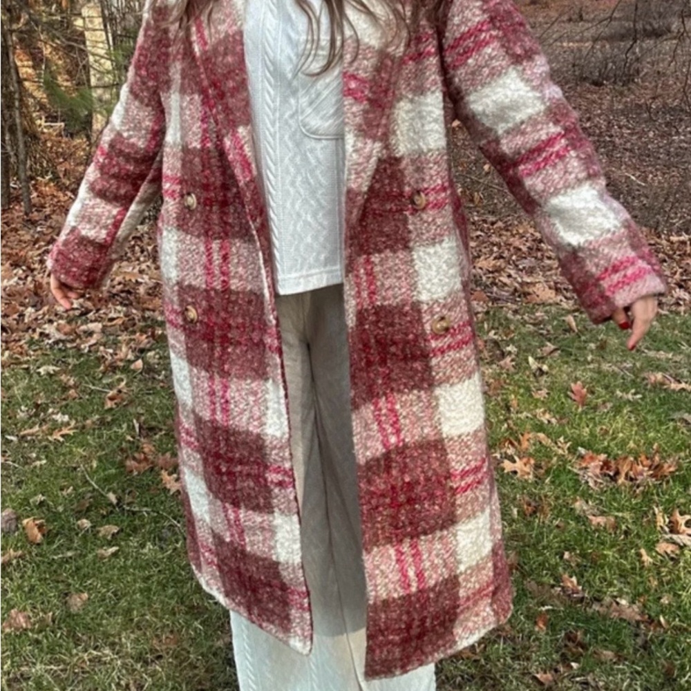 Ladies flannel coat